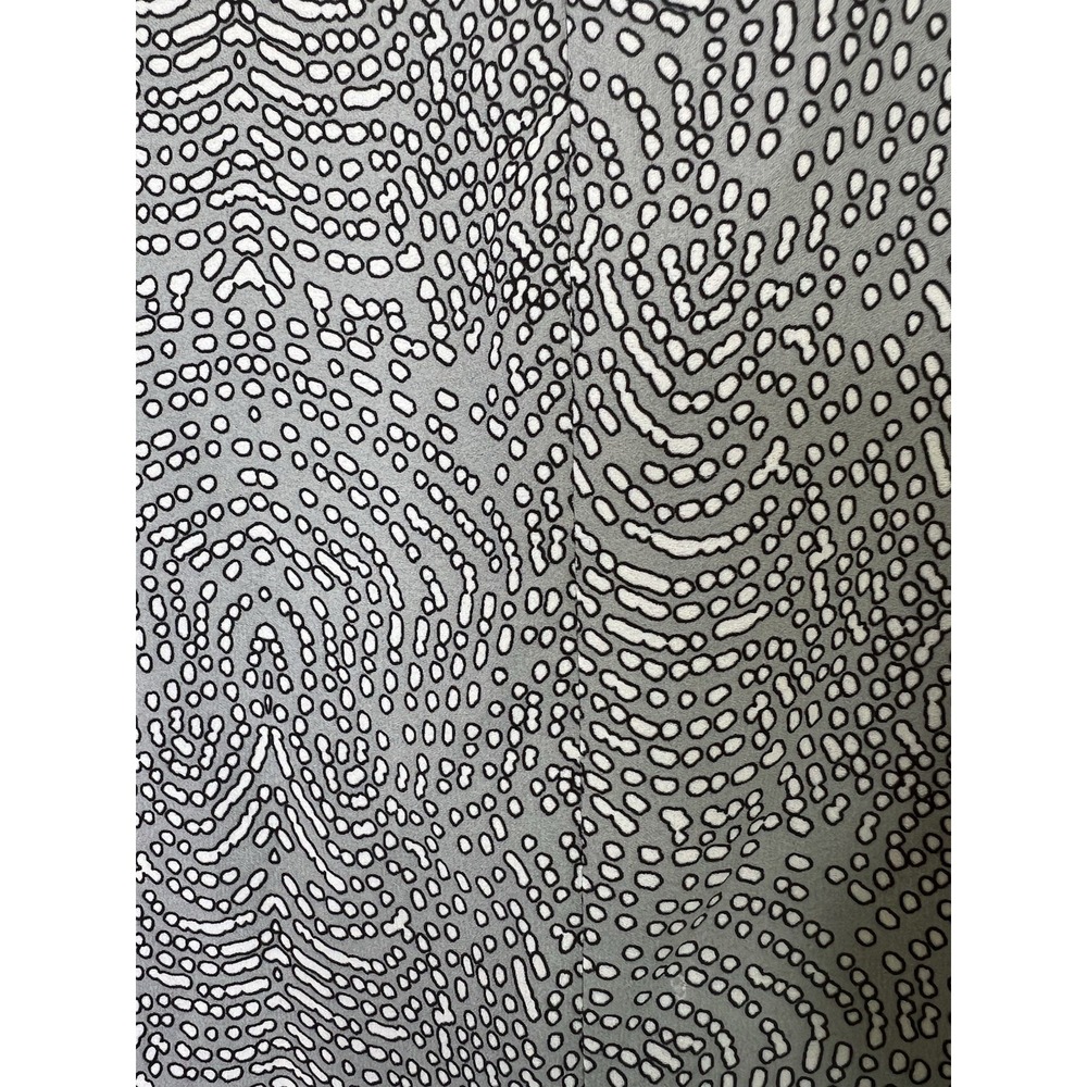 Rose & Olive Womens Grey White‎ Abstract Pebble Print Sleeveless Blouse Size M - Picture 6 of 6